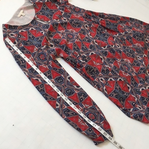 Paper Crown Anthropologie Efflorescence Red Dress - Picture 12 of 16